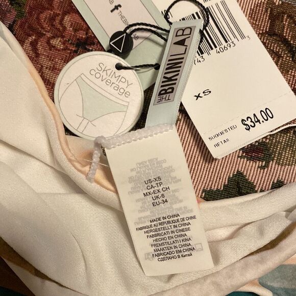 The Bikini Lab Women's Skimpy Hipster Bikini Swimsuit Bottom size XS - Picture 5 of 6